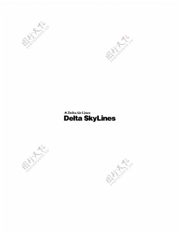 DeltaSkyLineslogo设计欣赏DeltaSkyLines航空业标志下载标志设计欣赏