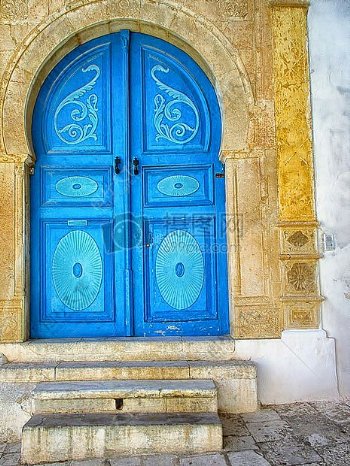城堡的蓝色小门