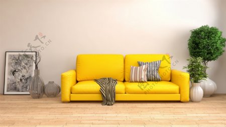 简洁客厅沙发设计