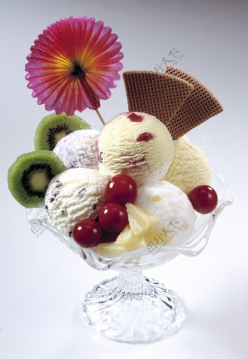 冰淇淋冰点水果图片