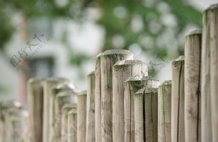 高清木质围栏图片