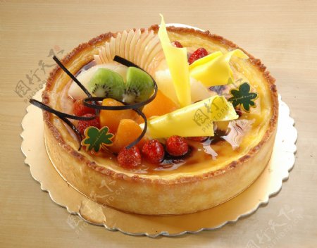 乳酪水果蛋糕图片