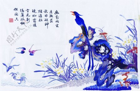 古代插图鸟语花香057