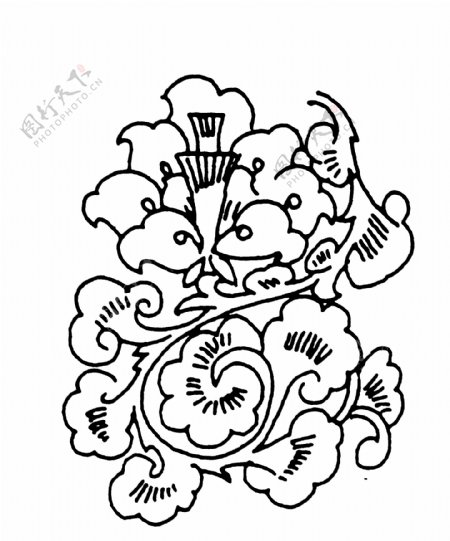 花鸟图案两宋时代图案中国传统图案090