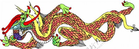 龙纹吉祥图案中国传统图案0014