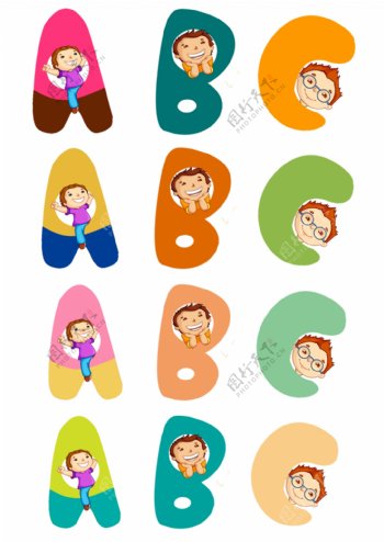 ABC儿童插图