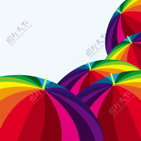 伞的材料颜色矢量