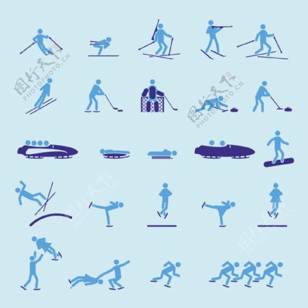 2008奥运会体育项目图标