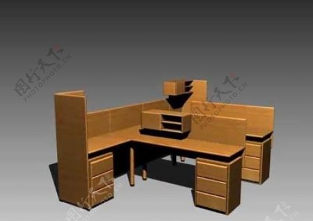 办公桌3D办公家具模型20080918更新6