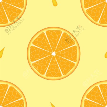 清新橘子水果背景