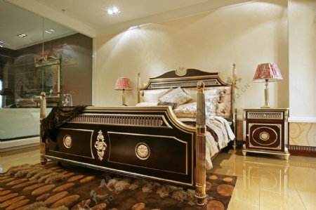 卧室复古大床设计图