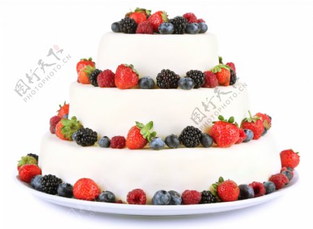 水果多层蛋糕图片