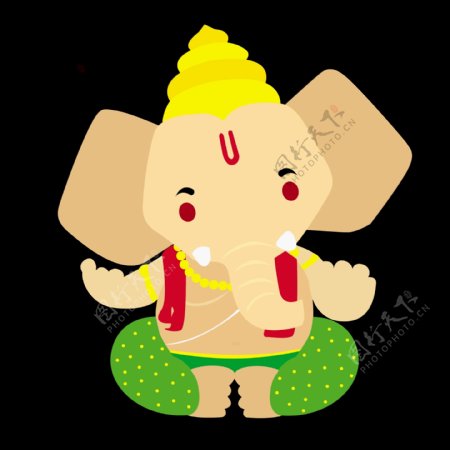 Ganesh神的插图