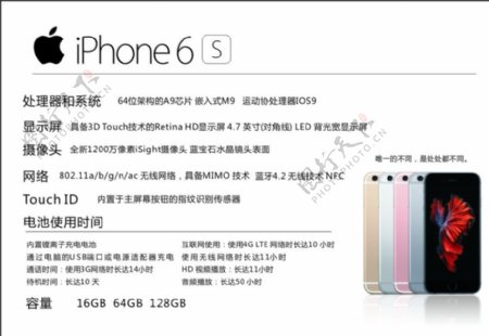 iPhone6s苹果6S台卡图片