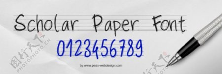 pwscolarpaper字体