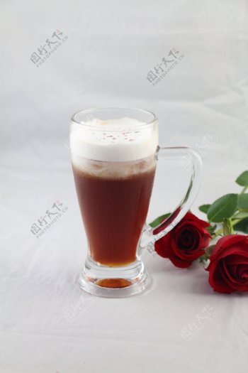 海盐玫瑰饮品图片