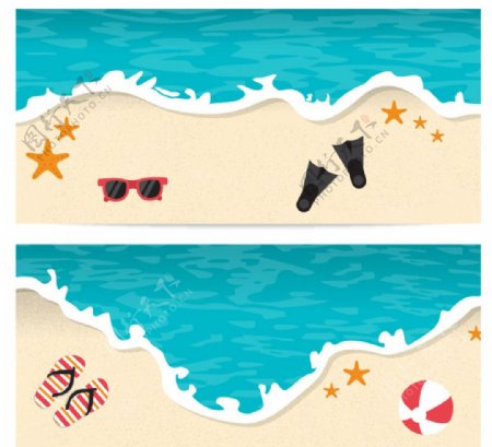 夏季沙滩banner