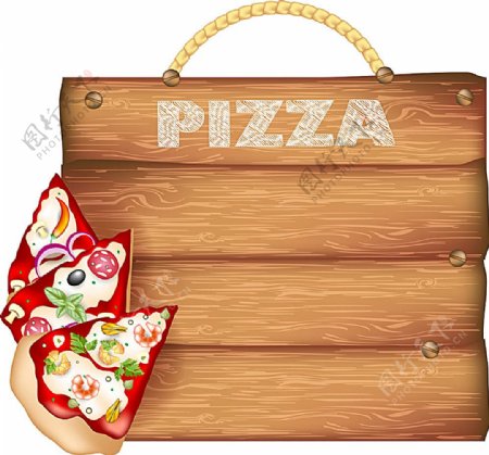 披萨与木板