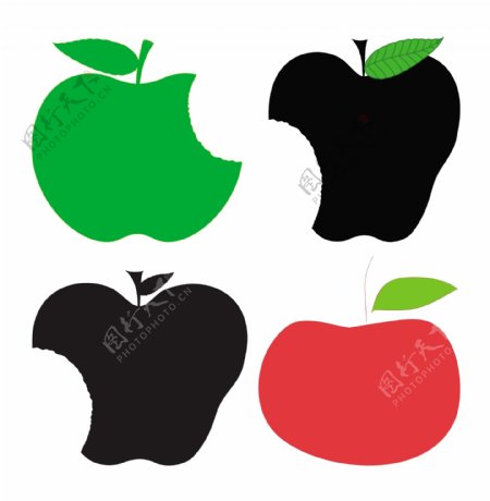 苹果形状的剪贴画