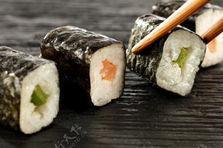 筷子与寿司图片