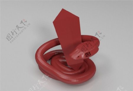 水晶蛇3D打印模型
