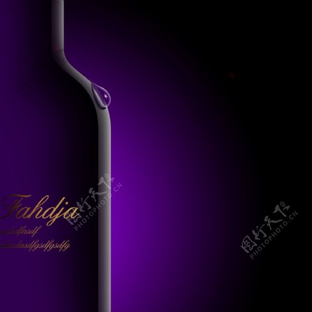 紫色的酒瓶