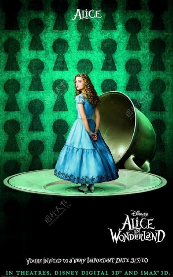 爱丽丝梦游奇境海报