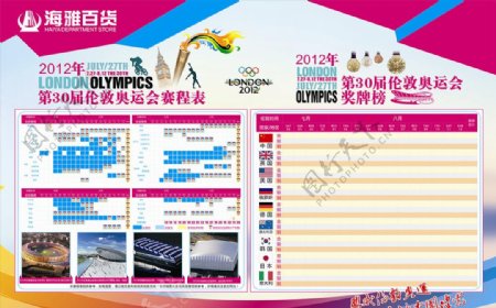 奥运会赛程表