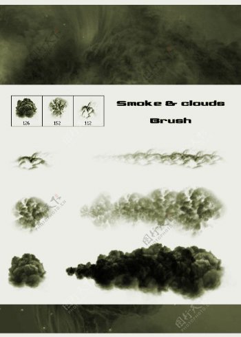 PS烟雾与云朵画笔笔刷
