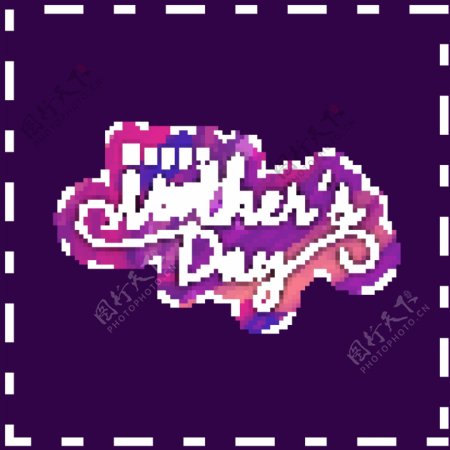 紫色母亲节设计背景