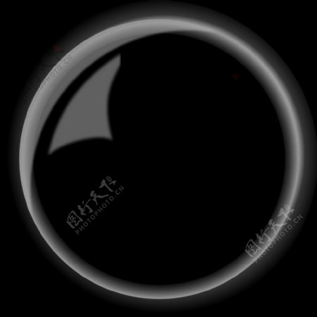 按钮圆形闪亮的黑色