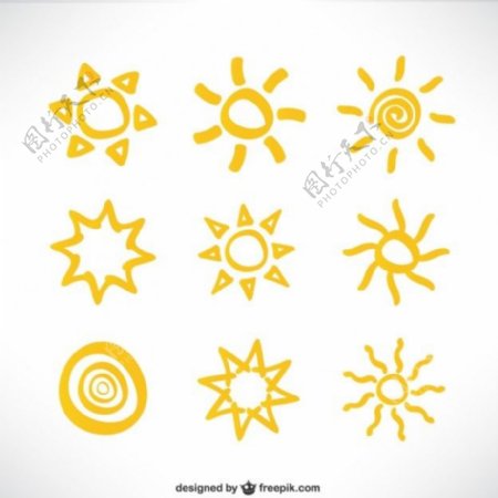 太阳图标集