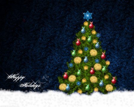 位图树圣诞树色彩五彩斑斓免费素材