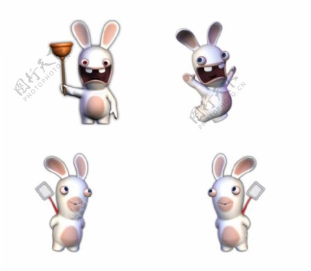 3D小兔子图标