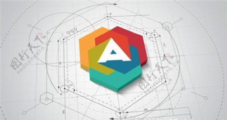 建筑设计Logo演绎动画AE模板