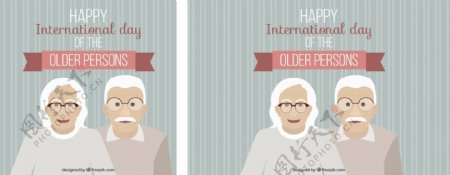 老年人国际日背景