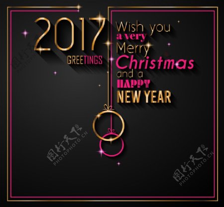 2017年圣诞节背景设计图片