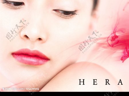 HERV化妆品广告模特