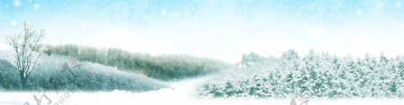 1920雪中景色背景素材134