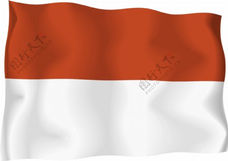印尼国旗矢量