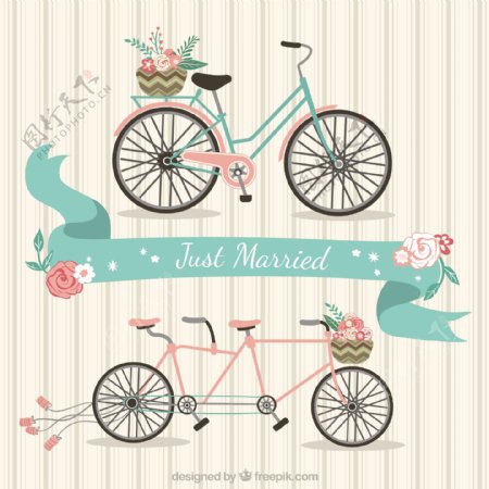 刚结婚的自行车