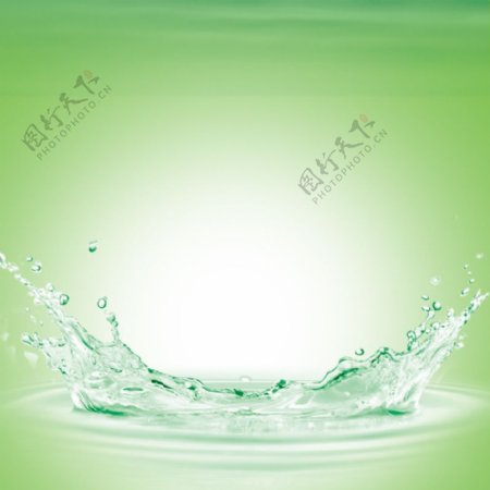 绿色水滴背景图