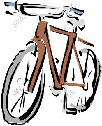 自行车交通工具矢量素材EPS格式0034