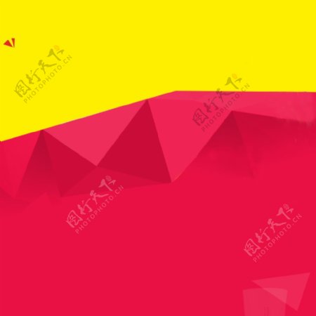 黄红几何直通车主图背景图片