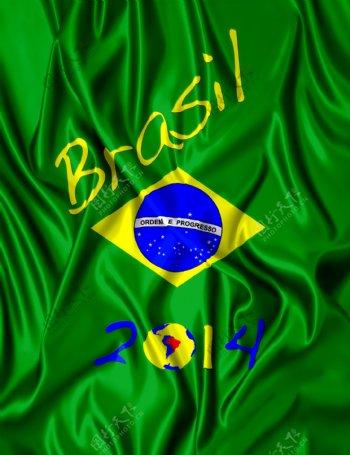 巴西国旗与2014