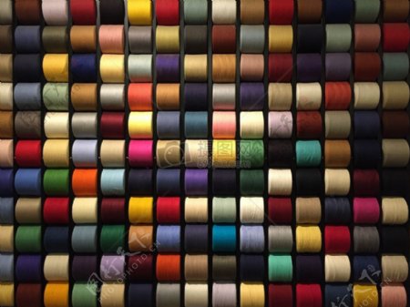 色彩斑斓的棉绳