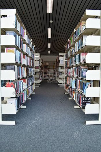 图书馆里的书架