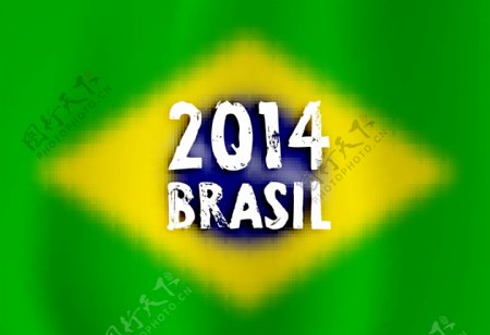 巴西国旗背景海报