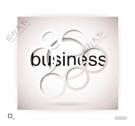 business字母立体背景