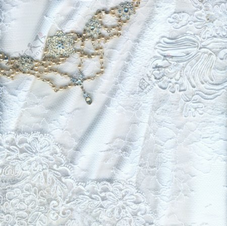 美丽洁白的纺织婚礼背景
